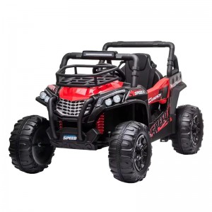 大尺寸双座 12V 电池塑料儿童 UTV 电动玩具车，适合 2-4 岁儿童，带遥控功能