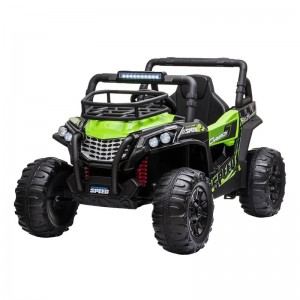 大尺寸双座 12V 电池塑料儿童 UTV 电动玩具车，适合 2-4 岁儿童，带遥控功能