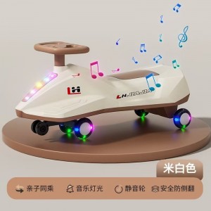 新款音乐灯光妞妞车儿童扭扭车婴幼儿万向轮摇摆车防侧翻溜溜车