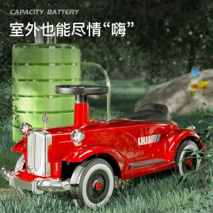 新款宝宝遥控玩具老爷车可坐人4轮汽车电瓶驱动12v 儿童电动车
