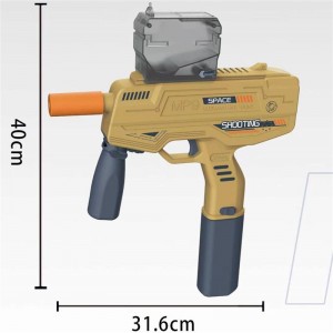高品质户外射击礼品玩具 MP9 电动球弹发射器 儿童自动游戏球枪