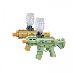 儿童夏季户外游戏二合一电动玩具塑料水球Ak 47玩具枪带子弹射击