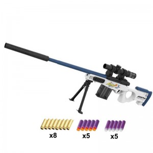 弹壳软子弹AWM狙击玩具枪泡沫冲击波软子弹射击游戏EVA安全软子弹枪