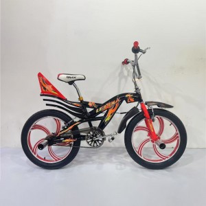 高品质钢架铝合金轮圈 BMX 自行车自由式 V 刹全避震车架表演自行车