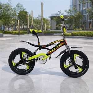 自由式迷你 BMX 自行车 20 英寸单速钢架街头碟刹避震前叉 男女通用