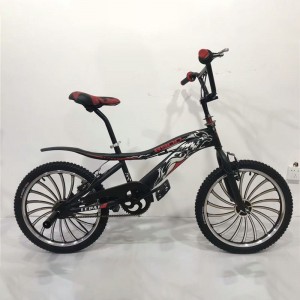 表演自行车BMX 自行车 20 英寸单速钢架自由式赛车自行车