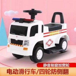 儿童电动摩托车消防车119救护车三轮车 3-6-8岁宝宝玩具车可坐人